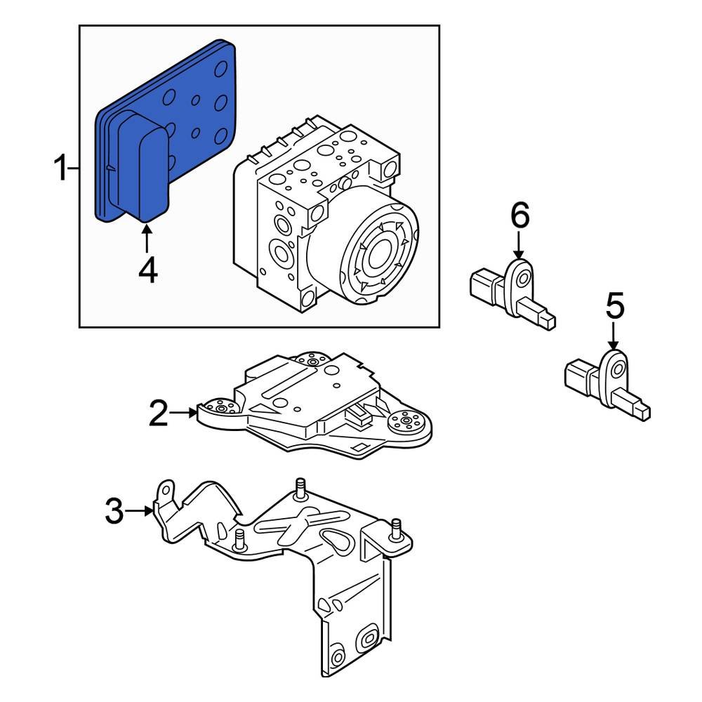 Volkswagen OE 5Q0907379DBREP ABS Control Module