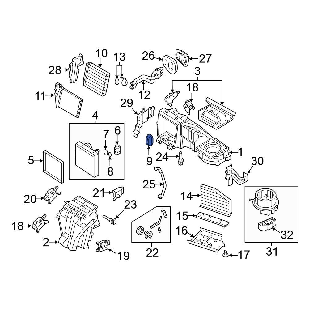 Volkswagen OE 1K0820139A A/C Expansion Valve Seal