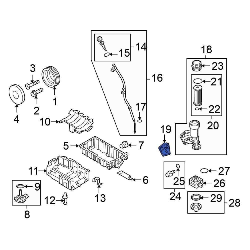 Volkswagen OE 045115441 - Engine Oil Filter Adapter Gasket