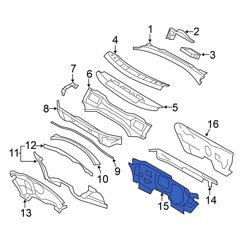 Volkswagen OE 5K1863353K - Outer Sound Absorber