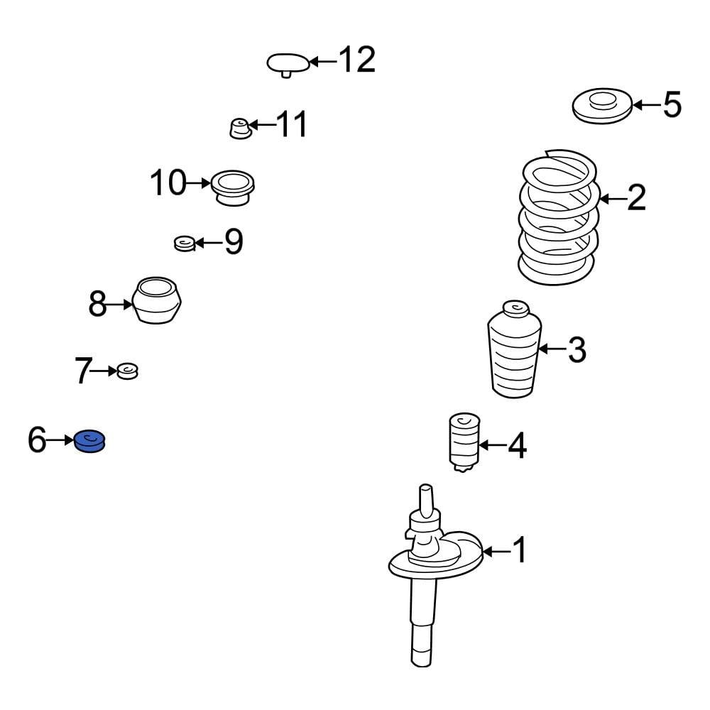 Volkswagen OE 1J0412249 - Front Suspension Strut Bearing
