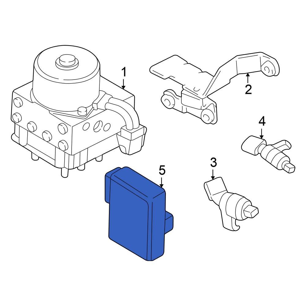 Volkswagen OE 1J0907375Q ABS Control Module