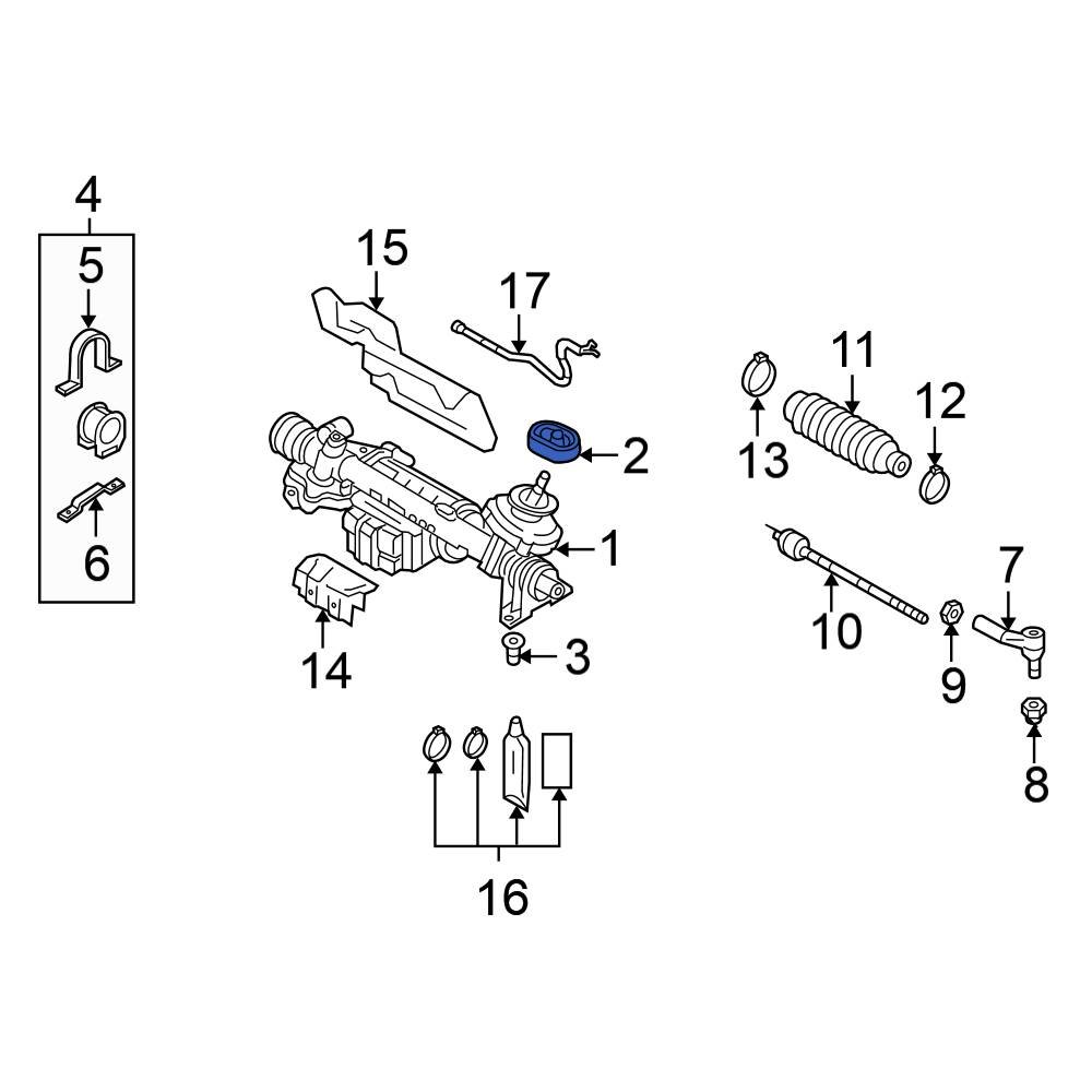 Volkswagen OE 1K0423187 Rack and Pinion Seal