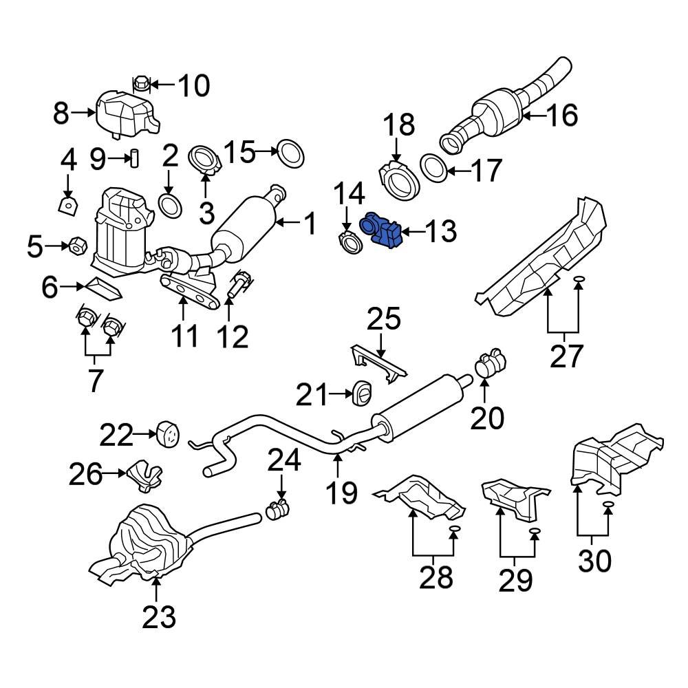 Volkswagen OE 1K0906627G Exhaust Back Pressure Regulator