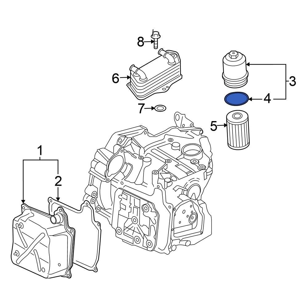 Volkswagen OE 0BH325159 Transmission Filter Housing