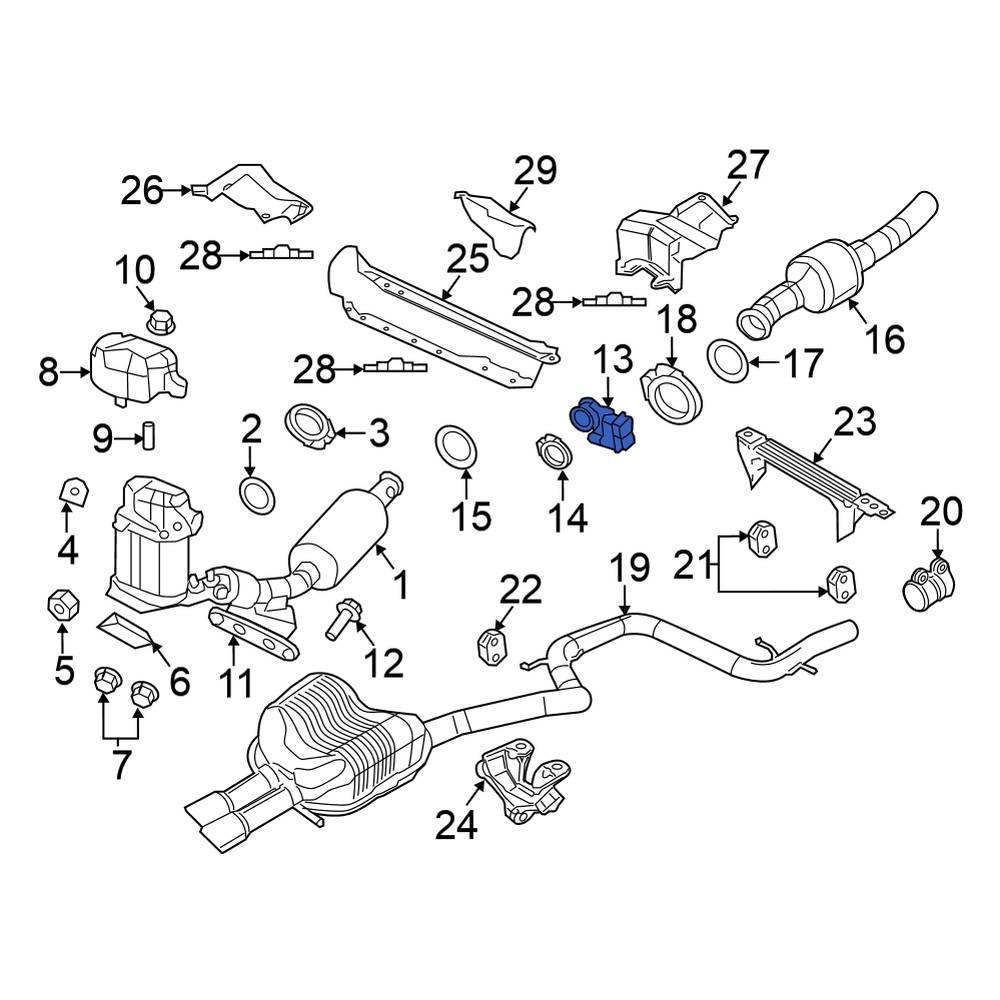 Volkswagen OE 1K0253691J Exhaust Back Pressure Regulator