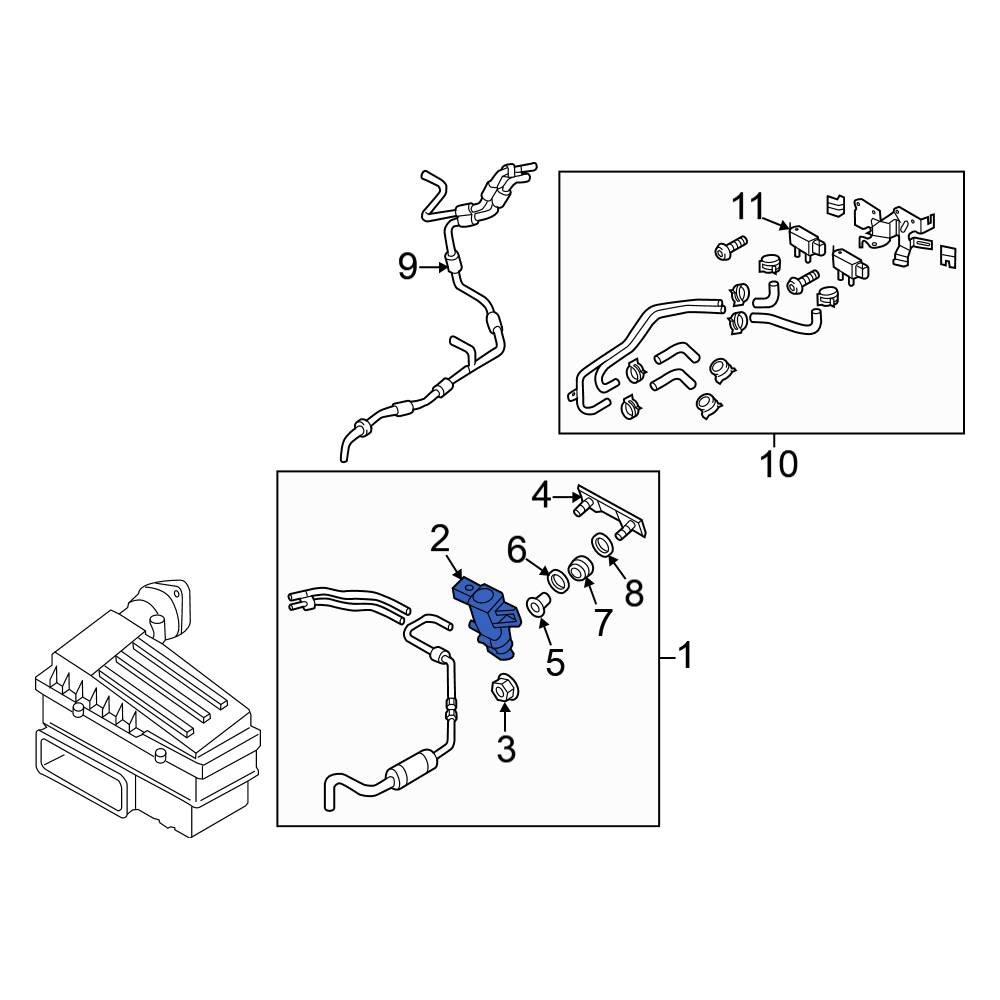 Volkswagen OE 1K0906627B Exhaust Back Pressure Regulator