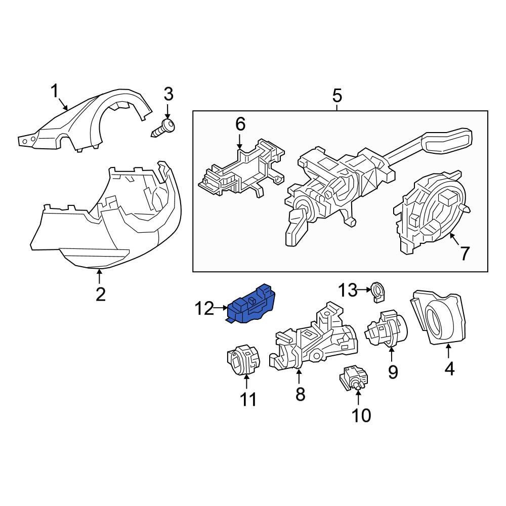 Volkswagen OE 2Q0905861A Ignition Immobilizer Module