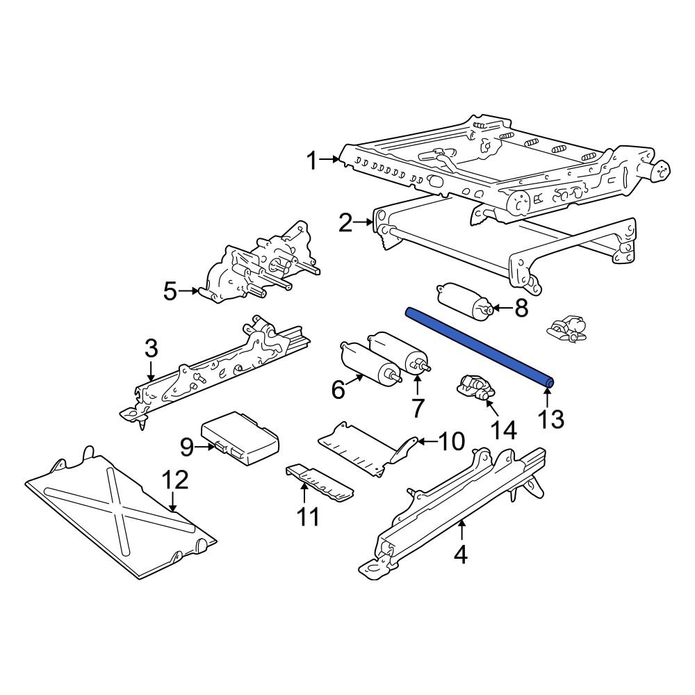 Volvo OE 9129077 Front Power Seat Motor Drive Shaft