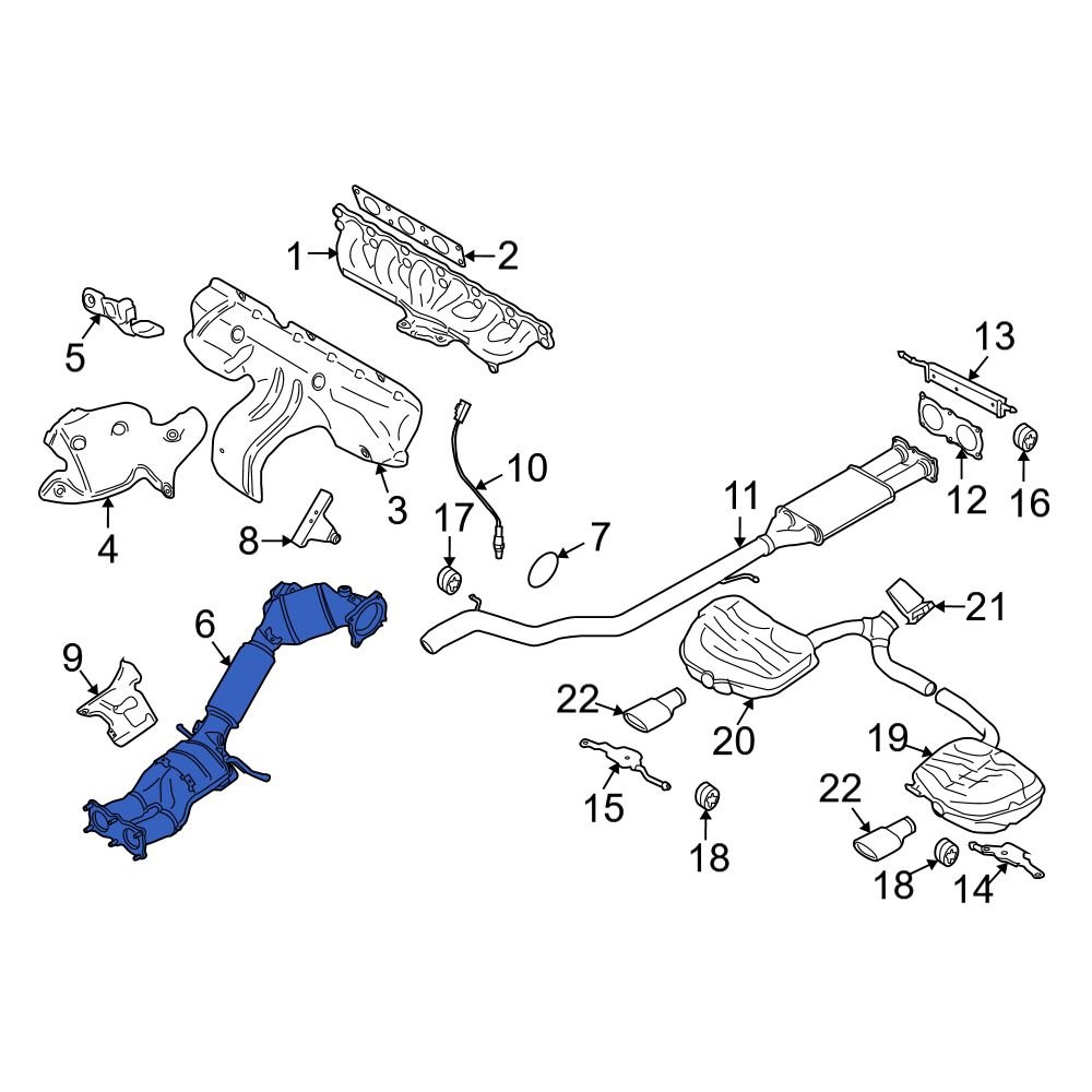 Volvo OE 36002708 Catalytic Converter