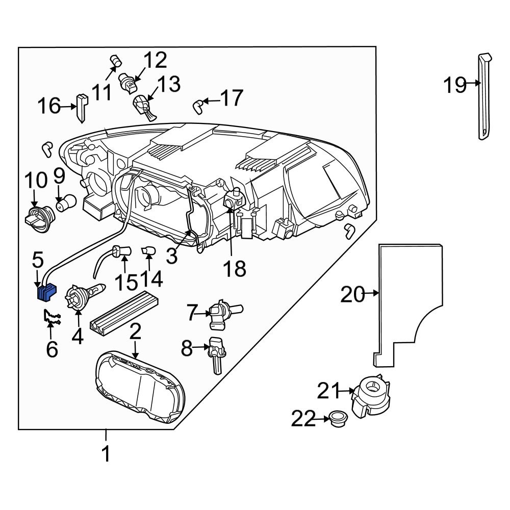 Volvo OE 30655971 Front Headlight Wiring Harness