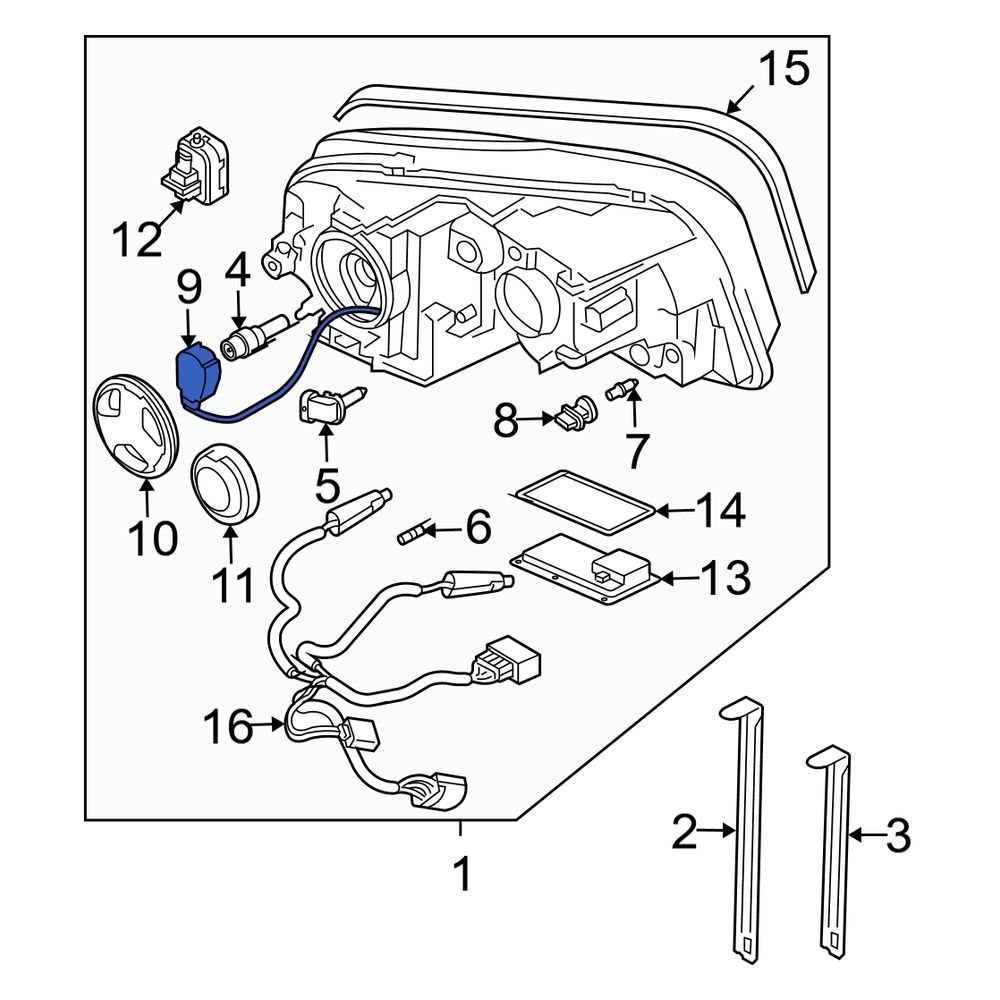 Volvo OE 30655898 Front High Intensity Discharge (HID) Headlight Igniter