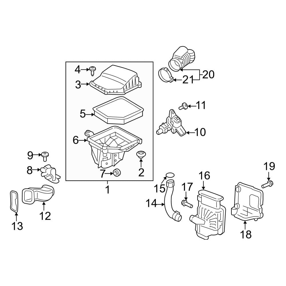 Volvo OE 32283671 - Air Filter and Housing Assembly