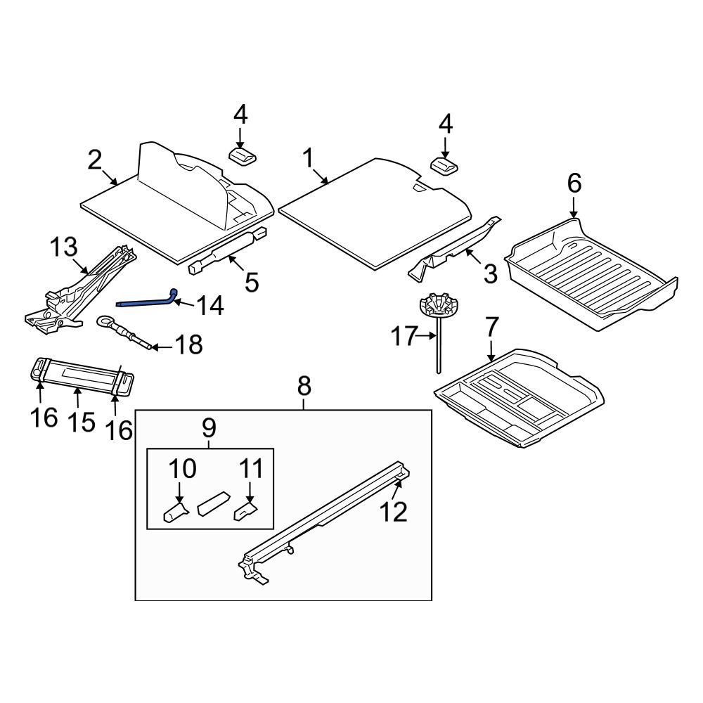 Volvo OE 31381637 Wheel Lug Wrench