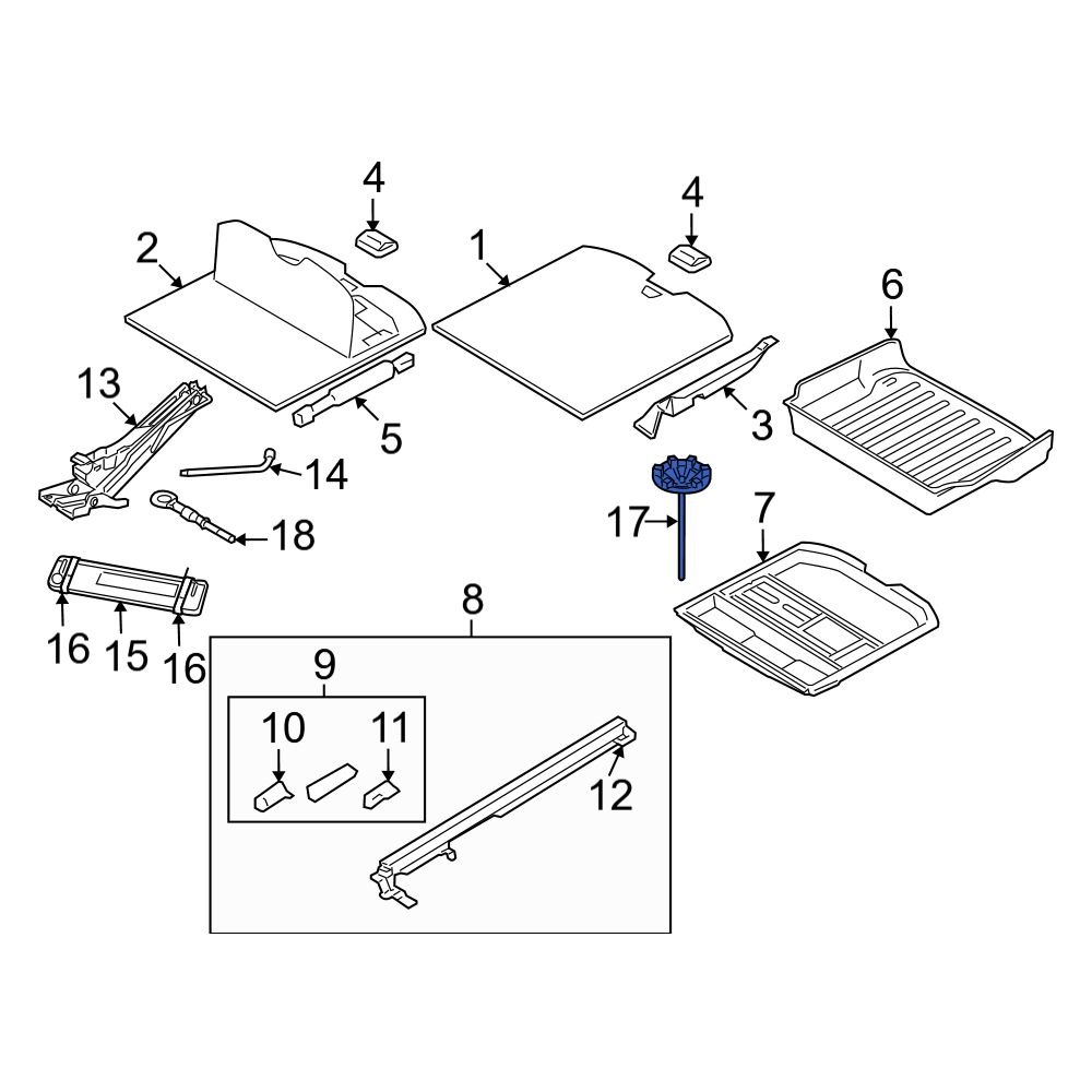 Volvo OE 31280351 - Spare Tire Bolt