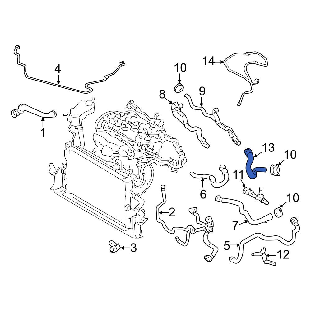 Volvo OE 31319215 - HVAC Heater Hose