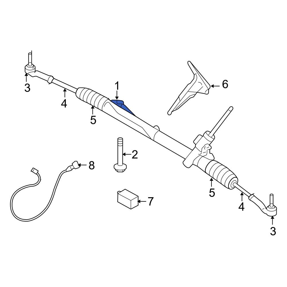 Volvo OE 36001699 Rack and Pinion Assembly