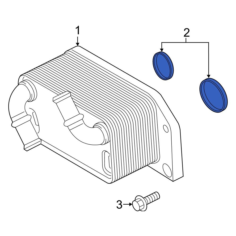 Volvo OE 31401947 Engine Oil Cooler Seal