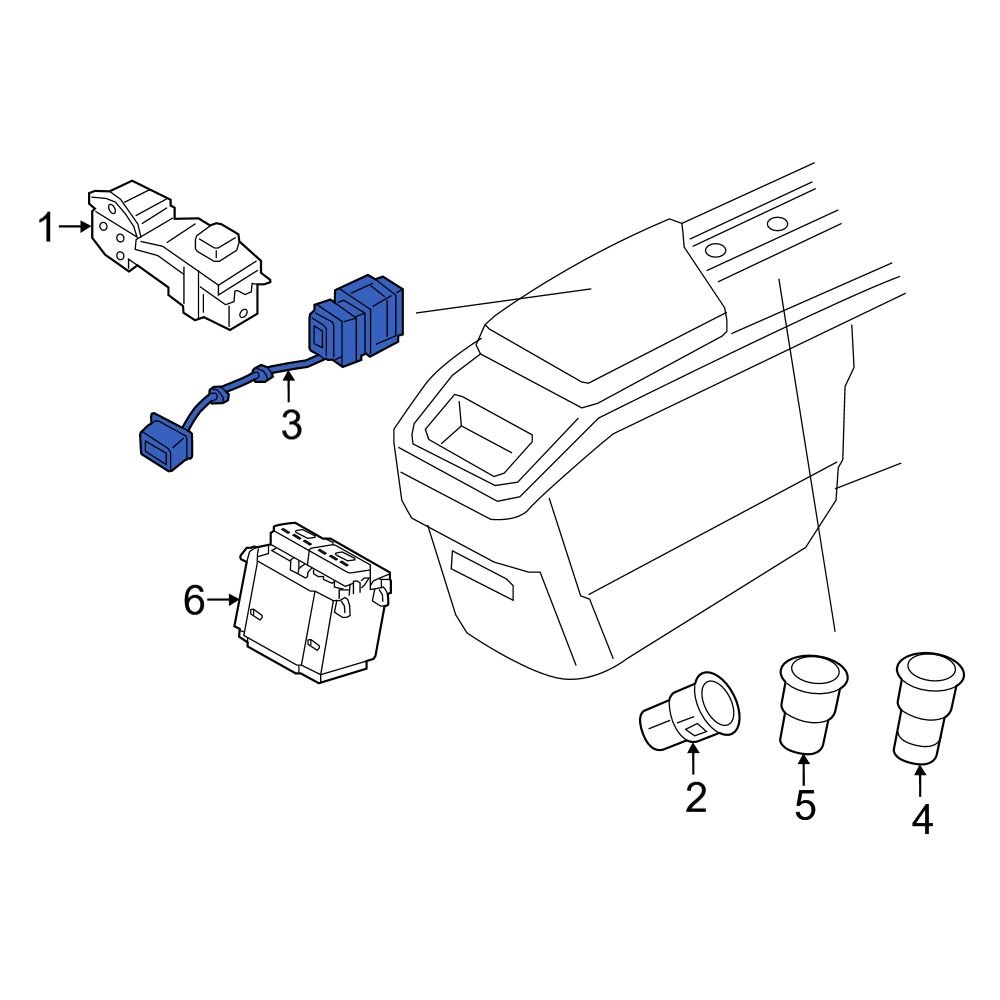 Volvo OE 32231928 Front 12 Volt Accessory Power Outlet