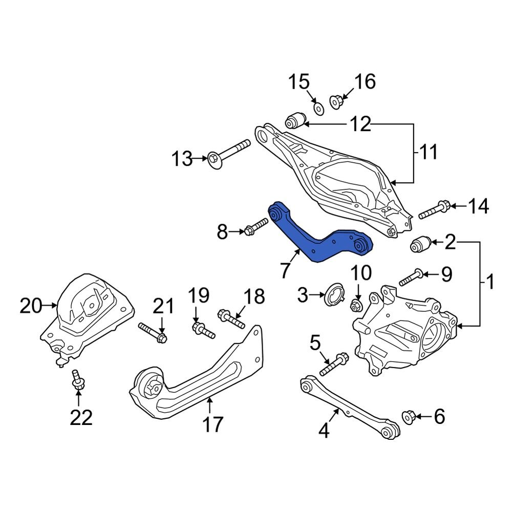 Volvo OE 32221134 Rear Suspension Control Arm