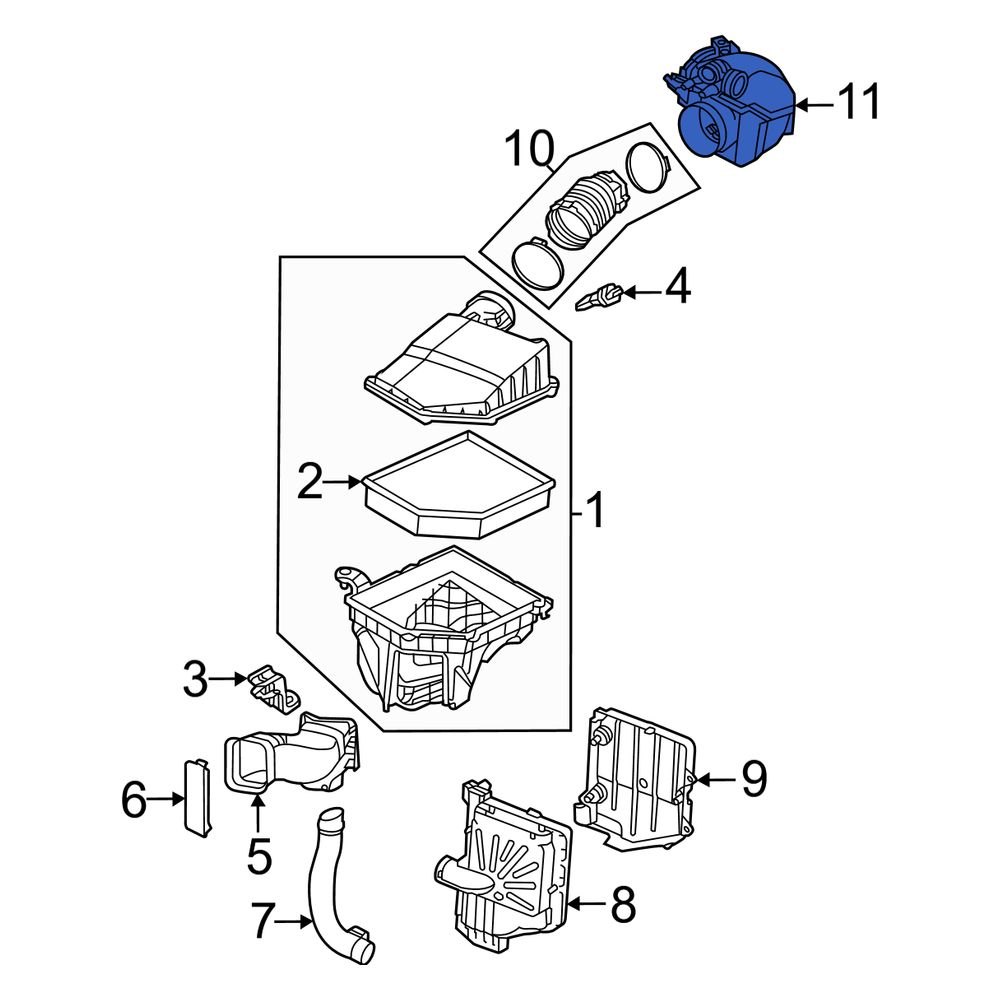 Volvo OE 32298337 Engine Air Intake Resonator