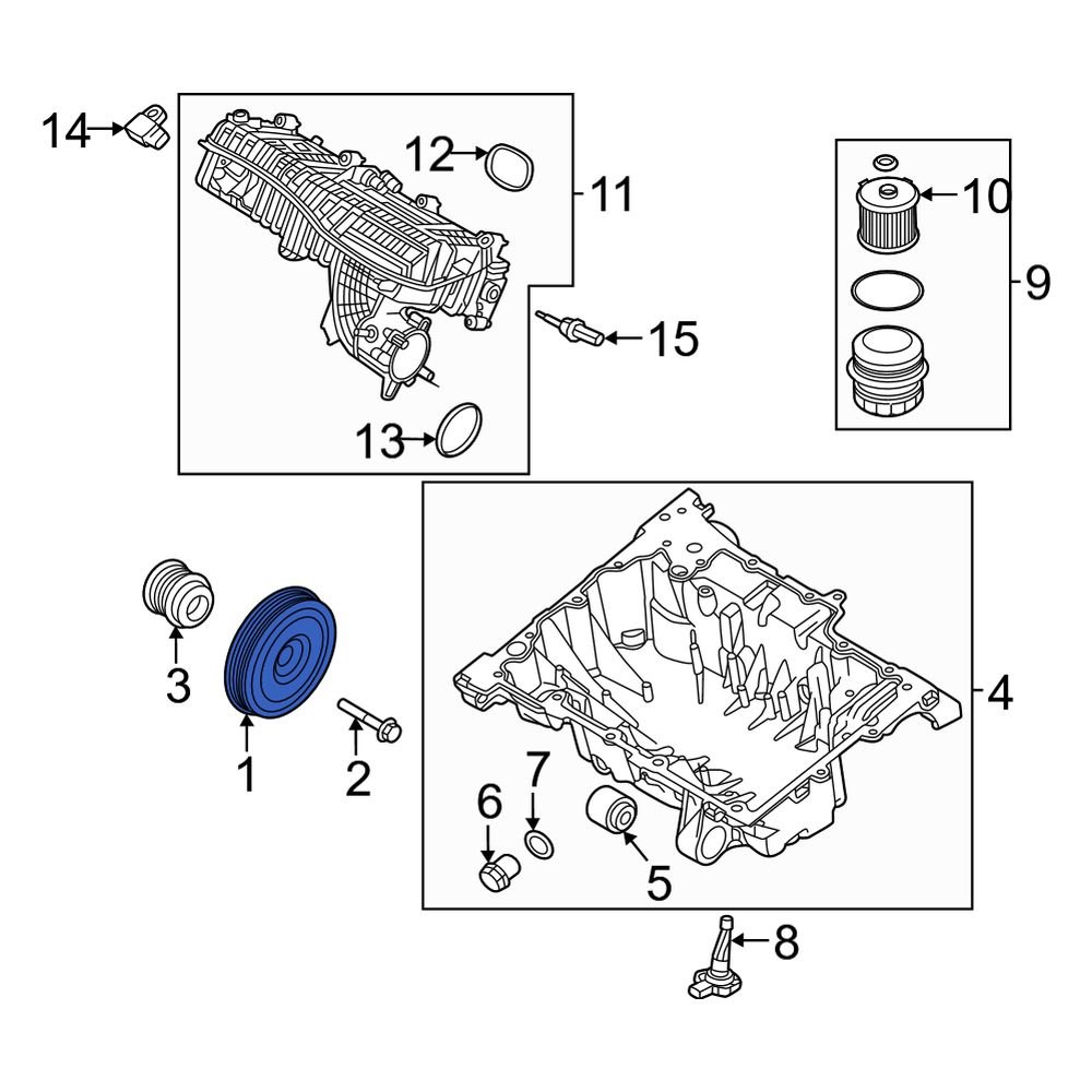 Volvo OE 32380012 Engine Harmonic Balancer