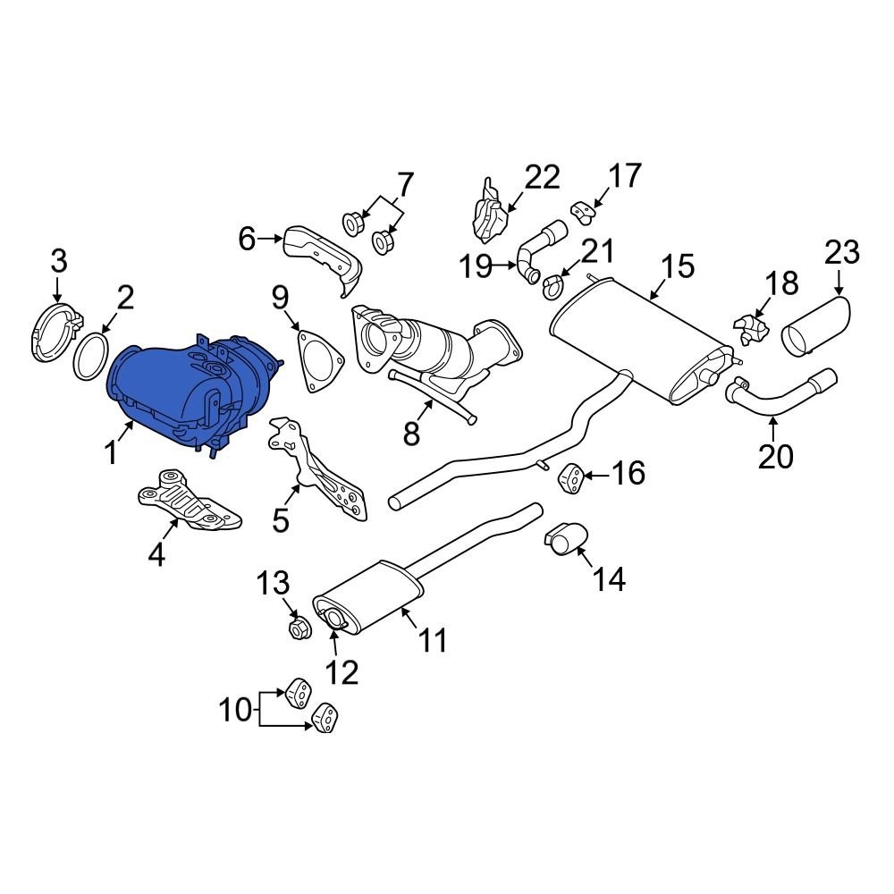 Volvo OE 36013618 Catalytic Converter