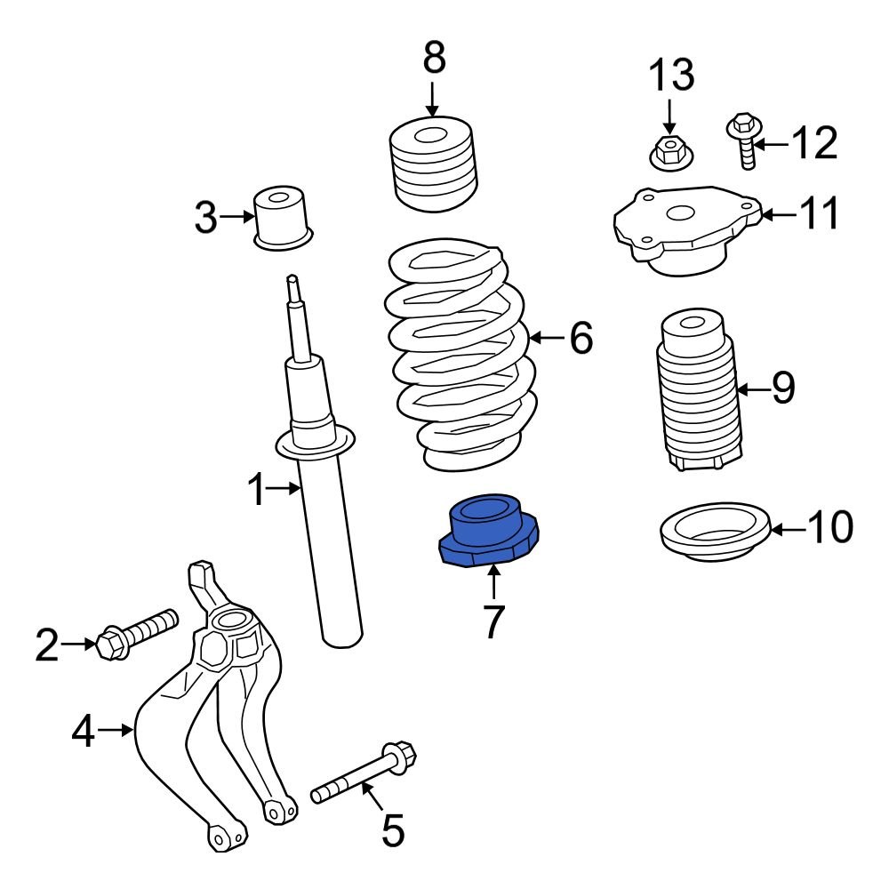 Volvo OE 31451318 Lower Coil Spring Insulator