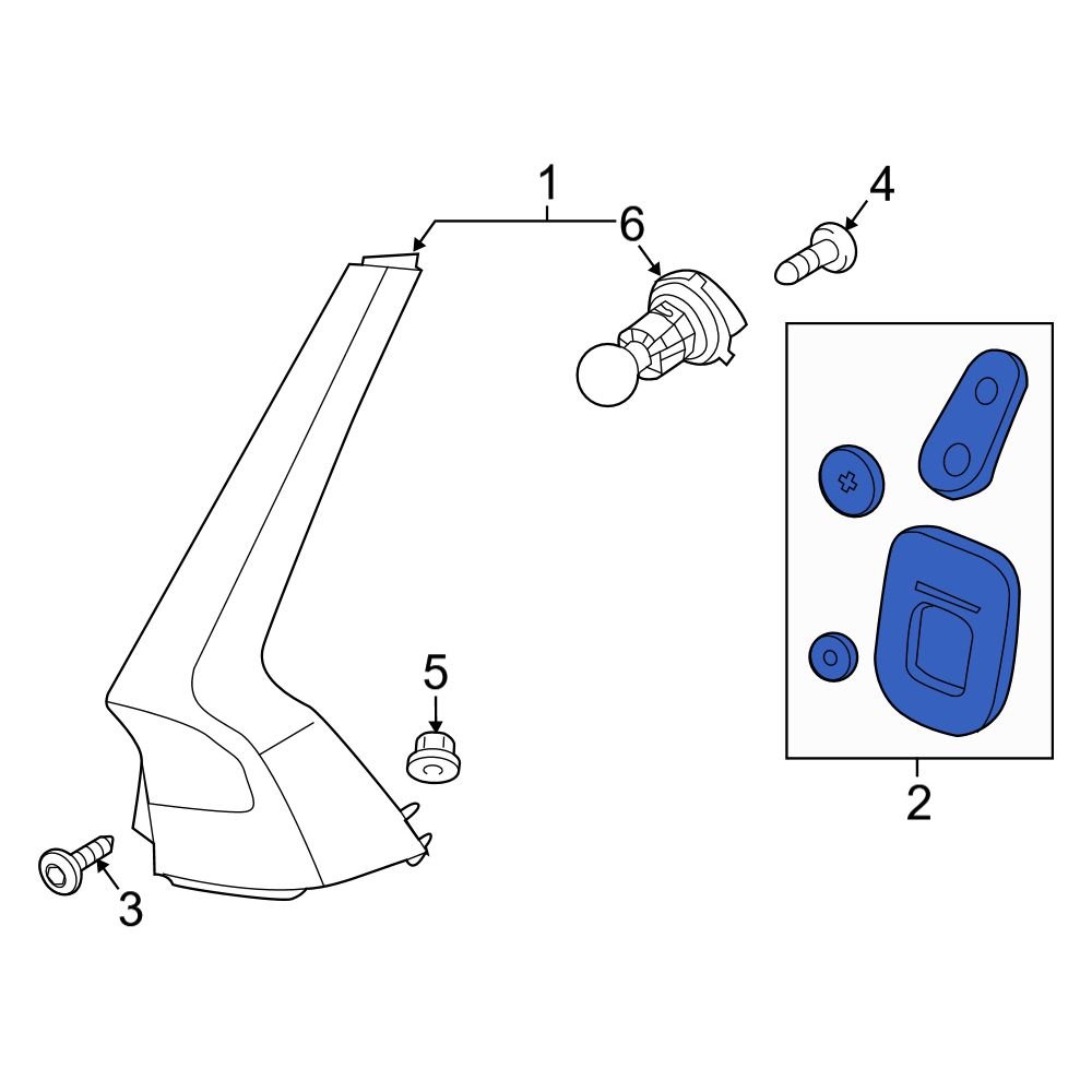 Volvo OE 32293886 Tail Light Seal