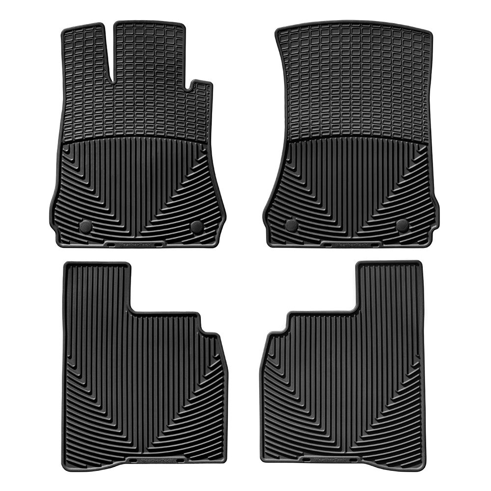 Weathertech® MB W221 B AllWeather 1st & 2nd Row Black Floor Mats