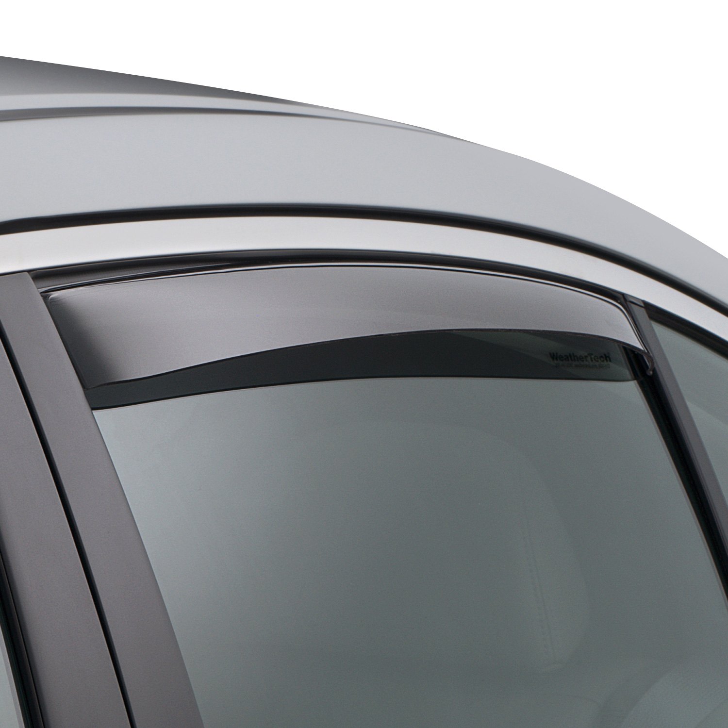 Weathertech® 82151 - In-Channel Dark Smoke Front and Rear Side Window  Deflectors