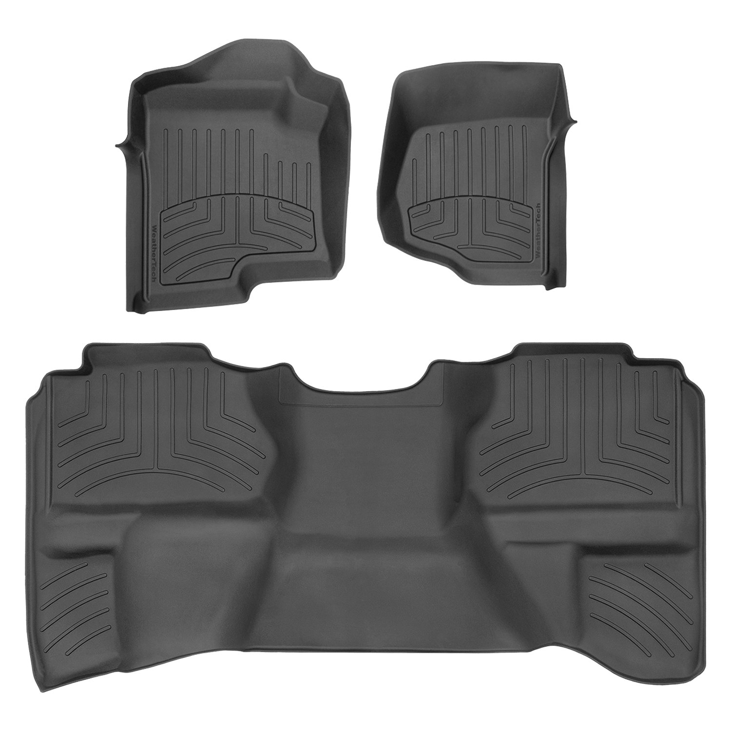 Weathertech® 4406619IM 1st & 2nd Row Black HP Floor Liners