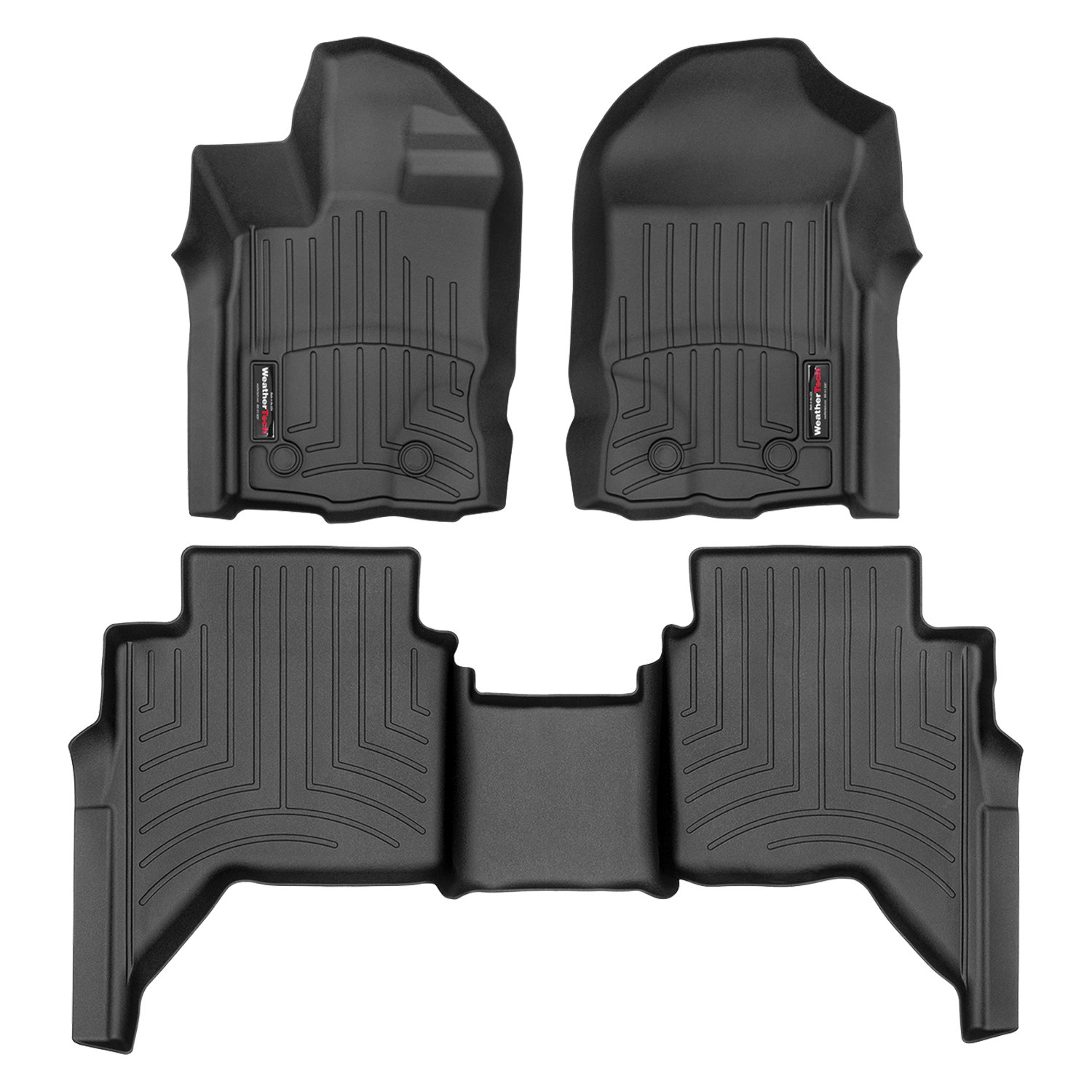 Weathertech® 44164014415182 DigitalFit™ 1st & 2nd Row Black Molded