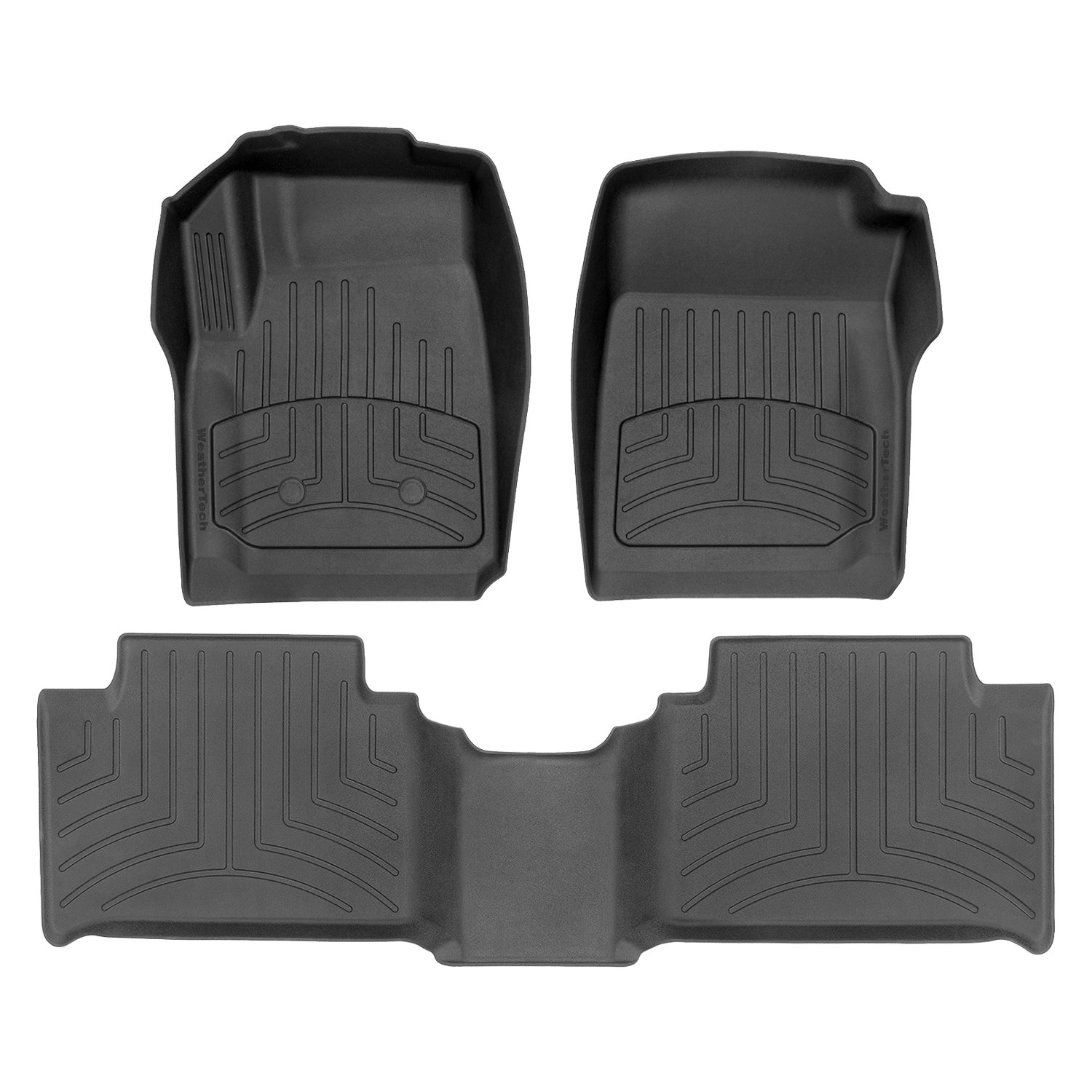 Weathertech® 4475112IM 1st & 2nd Row Black HP Floor Liners