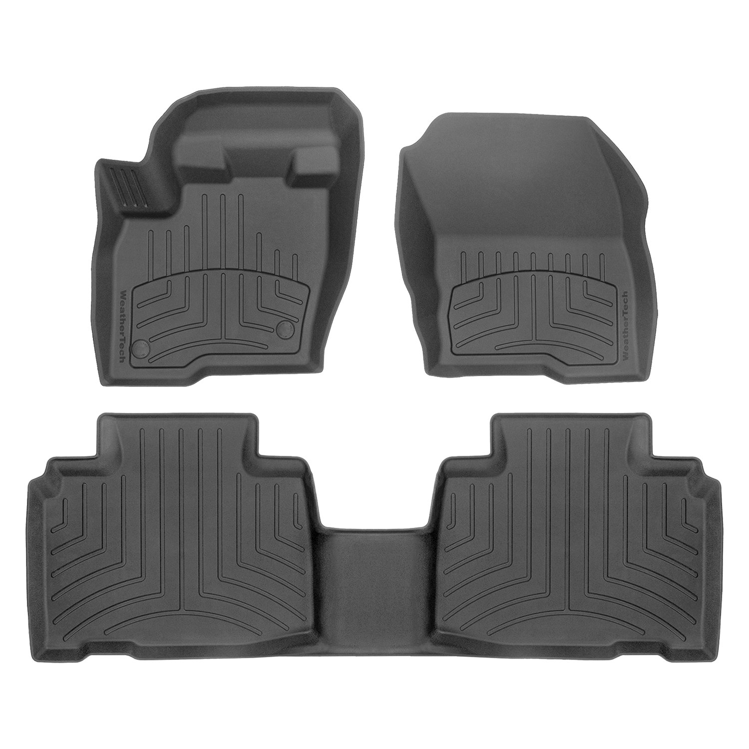 Weathertech® 4481512IM 1st & 2nd Row Black HP Floor Liners