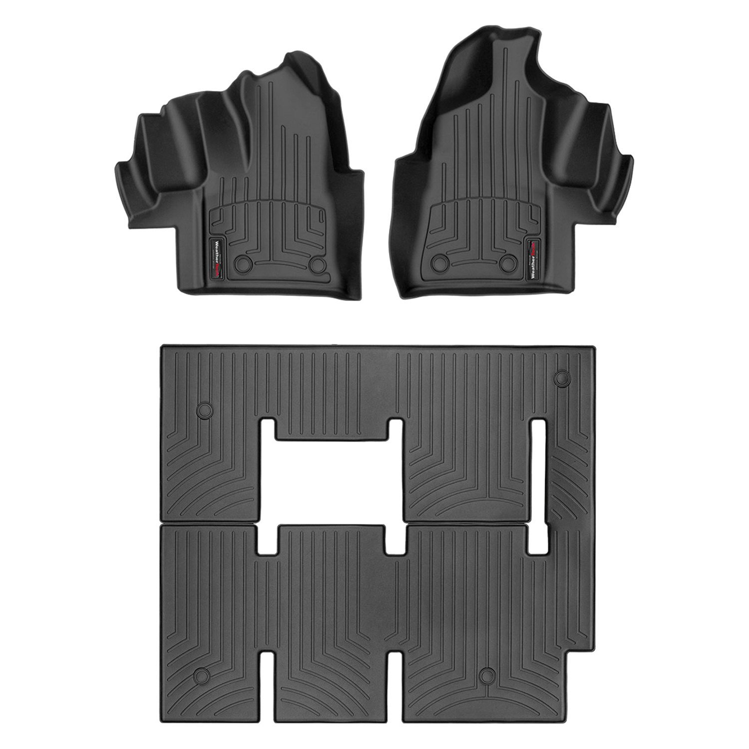 Weathertech® 449751V445995V DigitalFit™ 1st, 2nd & 3rd Row Black