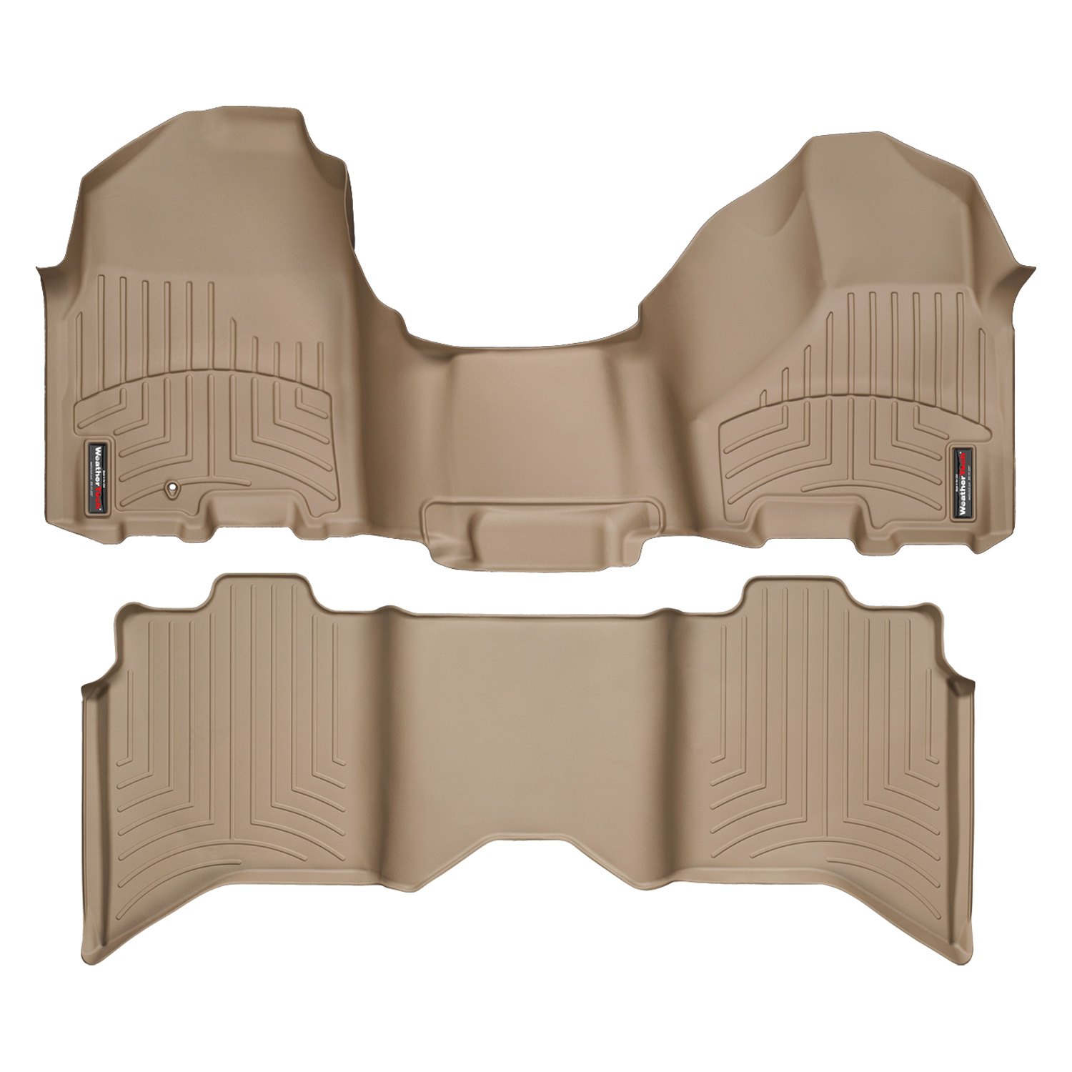 Weathertech® 453281452163 DigitalFit™ 1st & 2nd Row Tan Molded Floor