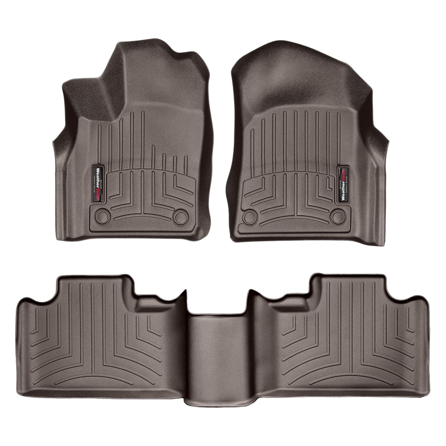 Weathertech® 479301-473242 - DigitalFit™ 1st & 2nd Row Cocoa Molded ...