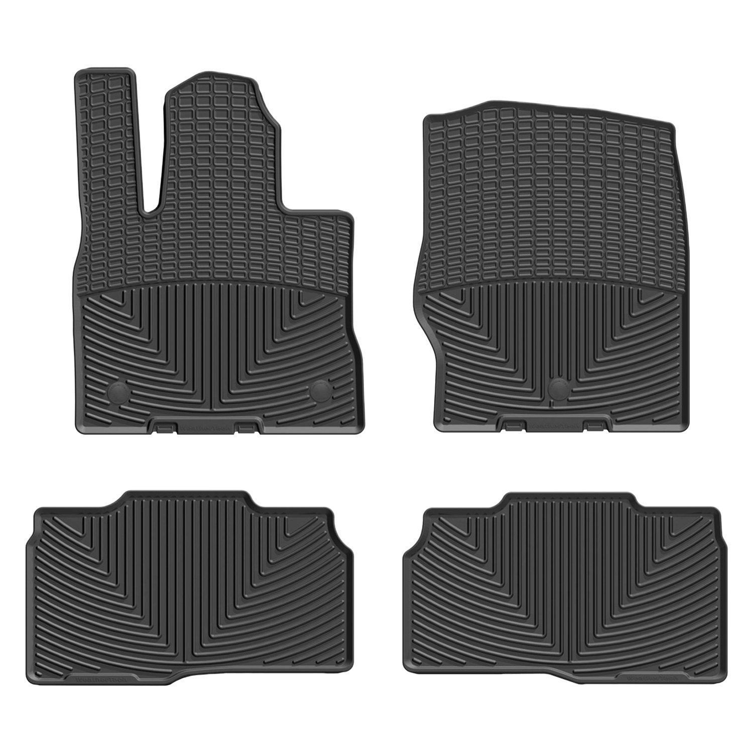 Weathertech® W526W527 AllWeather 1st & 2nd Row Black Floor Mats
