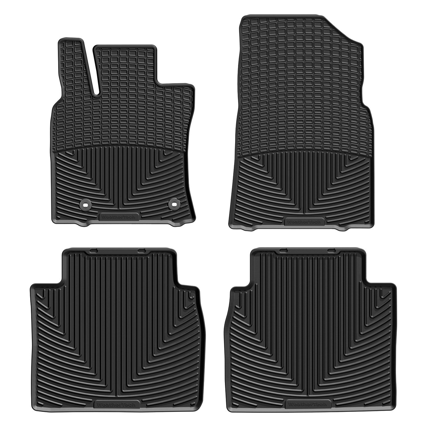 Weathertech® W533-W538 - All-Weather 1st & 2nd Row Black Floor Mats