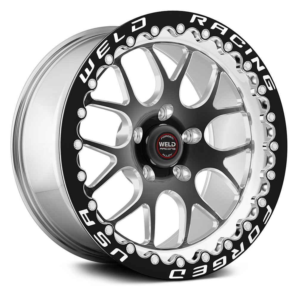 WELD PERFORMANCE® S77 BEADLOCK Wheels Gloss Black with Milled Accents