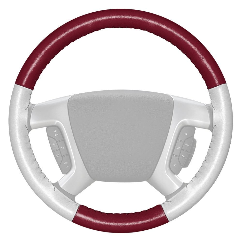 Wheelskins® 14 1/4 X 4 3/81617 EuroTone TwoColor Burgundy Steering