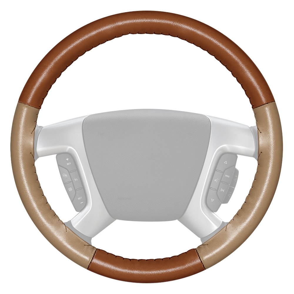 Wheelskins® 14 1/2 x 4 3/80418 EuroTone TwoColor Tan Steering