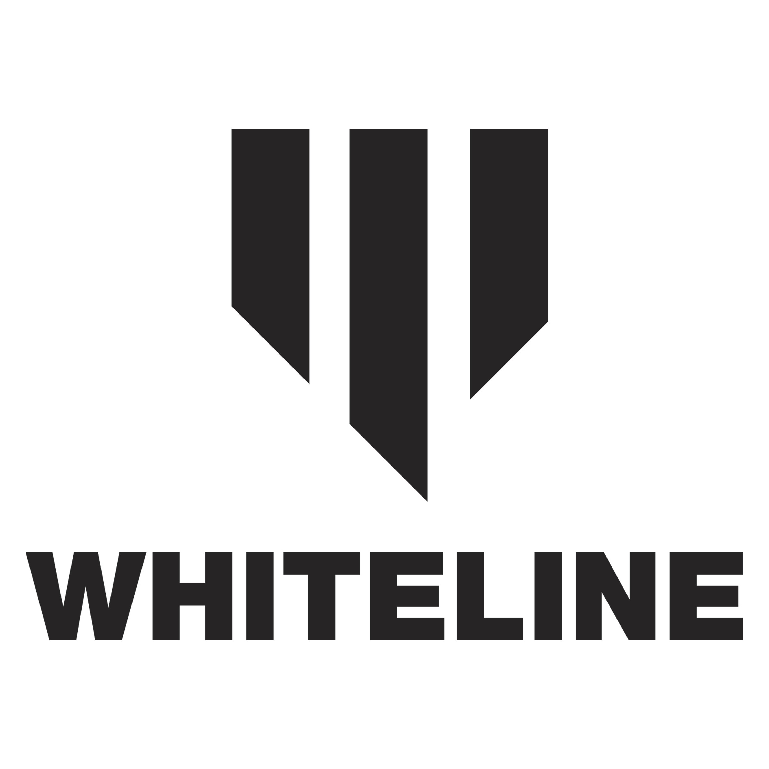 White line. Suspension logo.