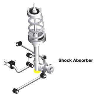 Whiteline® W32958 - Rear Type 16 Shock Absorber Bushings
