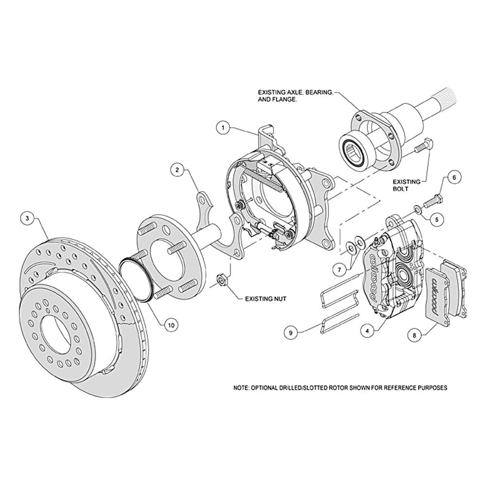 Wilwood® 140-13206 - Street Performance Plain Rotor DynaPro Dust-Boot ...