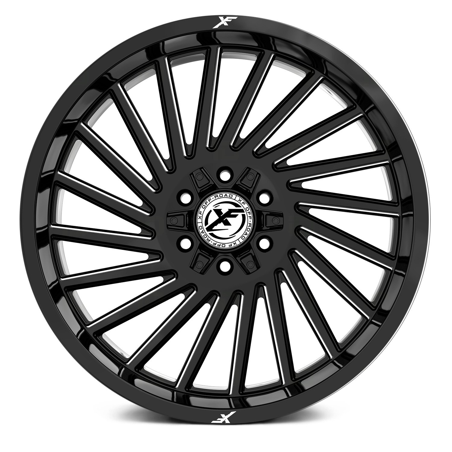 XF OFF-ROAD® XF-239 Wheels - Gloss Black with Milled Accent and Dots ...