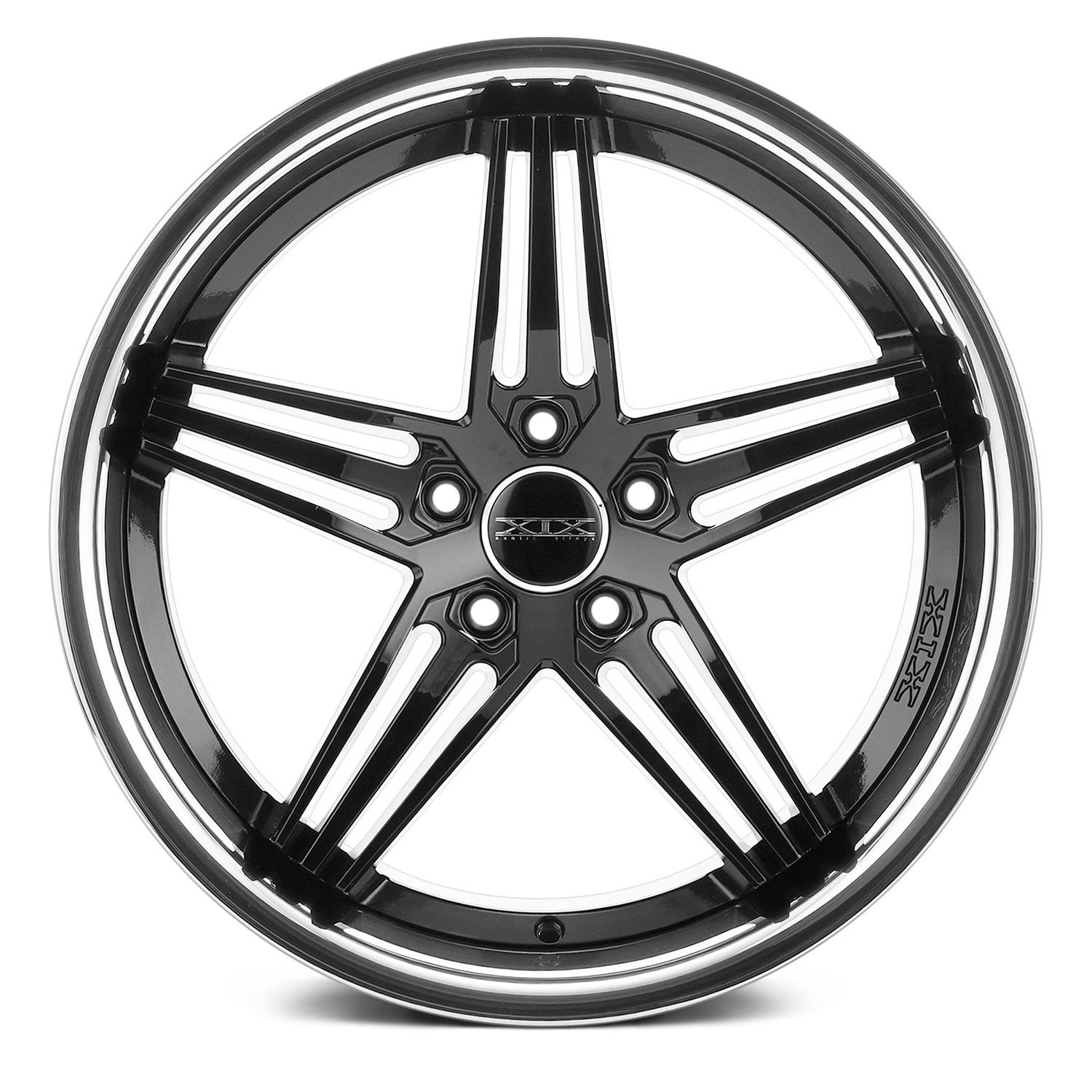 XIX EXOTIC® X63 Wheels Gloss Black with SS Lip Rims