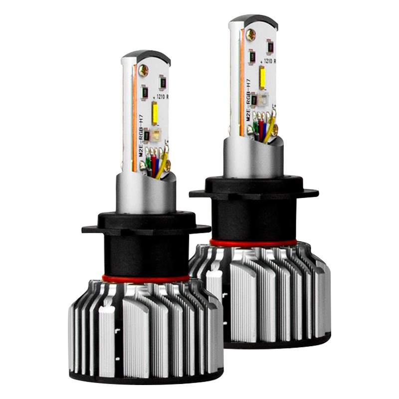 2nd Gen H11 2in1 Bright 6000K LED Headlight Bulbs Color Changing Devil Eye
