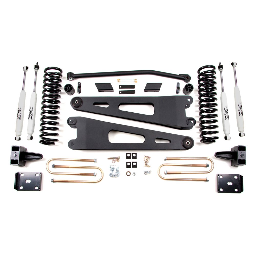 Zone Offroad® F24N 4" x 5" Radius Arm Front and Rear Suspension Lift Kit